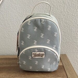 Juicy Couture Denim & White Logo Backpack